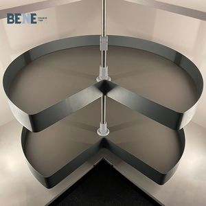 Modern 270 Degree Plate Metal Revolving <b>Basket</b> New Furniture Accessories Hardware for Kitchen Cabinets Easy Magic <b>Corner</b> 270 Deg - Product Image 4