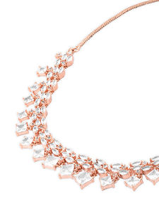 Luxury <b>Silver</b> Bridal Wedding Party Jewelry <b>Set</b> New Style Zircon <b>Necklace</b> <b>Earrings</b> Exquisite Custom Shape Classic Design Fashion - Product Image 5