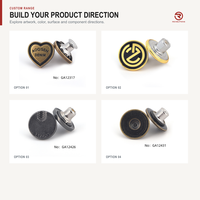 Boutons de jeans personnalisés avec logo, attaches plates en denim pour jeans, vestes et vêtements de travail