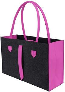 Nouvelles tendances tissu de feutre coloré personnalisé Simple pas cher épaule Lady-Style robuste sac à provisions et jouet - Product Image 3