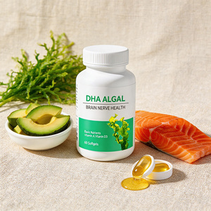 ซอฟต์เจลน้ำมันสาหร่ายดีเอชเอ พรีเมียม แบบ OEM/ODM |   โปรแกรมสนับสนุนสุขภาพสมองและดวงตา |   อาหารเสริมโอเมก้า 3 สำหรับคนทานมังสวิรัติ ปราศจากสาร GMO - Product Image 2