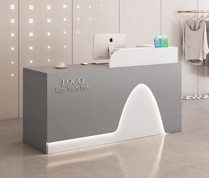 Comptoir de réception minimaliste moderne pour petite barre de restauration, supermarché, salon de beauté et de coiffure, entreprise - Product Image 5