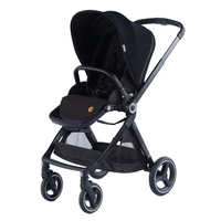 Baypie BP168-1 Poussette bébé pliable 3 en 1 facile à plier Roues universelles à 360° Cadre en aluminium 0-3 ans Haute capacité de charge