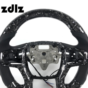 Volant personnalisé en cuir perforé et fibre de carbone forgée pour Chevrolet Silverado <span class=keywords><strong>Corvette</strong></span> C8 Cruze - Product Image 4