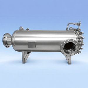 Boîtiers de filtre multi-cartouches haute capacité en acier inoxydable 316L pour filtration à haut débit avec connexion à bride de 6 pouces - Product Image 1