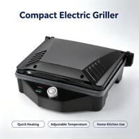 Machine de cuisine multifonctionnelle pour la maison, fonction de réglage de la température, appareil à sandwichs, gaufrier, gril électrique