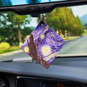 Aromathérapie <span class=keywords><strong>pour</strong></span> voitures Peintures à l'huile <span class=keywords><strong>Van</strong></span> Gogh suspendues Papier personnalisé Parfums <span class=keywords><strong>pour</strong></span> voitures Rafraîchisseur <span class=keywords><strong>d</strong></span>'<span class=keywords><strong>air</strong></span> en gros <span class=keywords><strong>pour</strong></span> voitures - Product Image 5