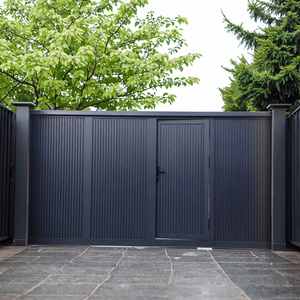 Casa moderna cancello principale esterno Design in alluminio elettrico scorrevole giardino cancello per vialetto anteriore costruito cantieri - Product Image 3