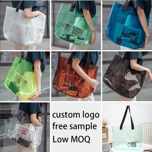 Bolsa de Compras Transparente de PVC Arcoíris, Personalizada, Económica y de Alta Calidad, Nueva Llegada 2026, para Mujer - Product Image 6