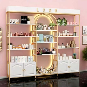 Vitrines de présentation de cosmétiques, Étagères de salon de beauté, Vitrines de présentation pour salon de manucure, Étagères de salon de coiffure - Product Image 2