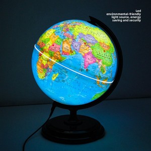 Nuovo Globo Terrestre in Plastica ad Alta Definizione con Funzione AR, Luce Notturna Intelligente, Ornamento Educativo da Scrivania per Studenti - Product Image 4