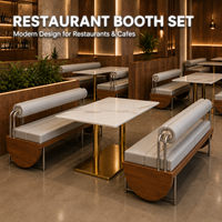 Banquettes de restaurant, ensemble de banquettes autoportantes avec dossier cylindrique pour café, hôtel, bar, lounge, restaurant, cantine, cuisine japonaise