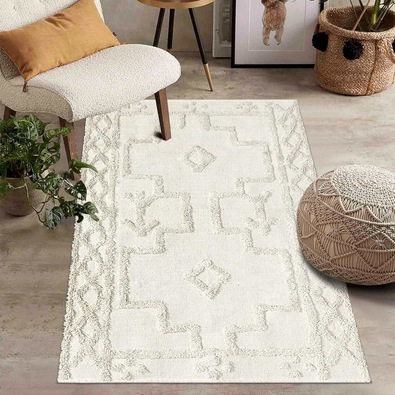 CF New All-match simple Fresh Advanced Textile alfombras sala de estar región dedicada Machine House Hold lavable