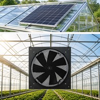 Ventilateur extracteur d'air solaire pour pignon de toit avec thermostat, pour poulailler et serre, avec moteur BLDC