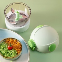 Nouveau Hachoir Manuel 2026 pour Aliments - Mini Hachoir à Main pour Ail, Oignon, Légumes et Salades - Coupe-Légumes Manuel de Cuisine