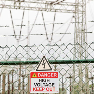Özel metal alüminyum güvenlik uyarı yüksek gerilim işareti - Product Image 6