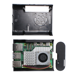 <span class=keywords><strong>Raspberry</strong></span> <span class=keywords><strong>Pi</strong></span> 5 Dissipation thermique du boîtier ABS noir en plastique pour ordinateur à carte unique 5 4GB 8 - Product Image 2