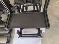 Cockpit de simulateur de conduite de voiture de course Sim Racing avec cadre en profilé aluminium extrudé industriel de 2 mm d'épaisseur et plateau pour écran LED unique, référence 40120