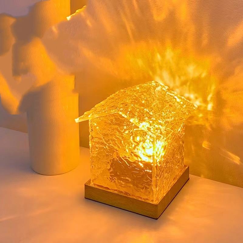 Enchufe de habitación de cristal tres colores-5w