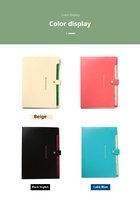 Organizador de Archivos Tipo Acordeón PP A4, Bolsa de Almacenamiento de Documentos, Divisor de Color Sólido, Porta Archivos Específico para Oficina