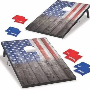 Juego de Cornhole de madera para jugar al aire libre con bolsas de arena para niños de 8 a 13 años - Product Image 1