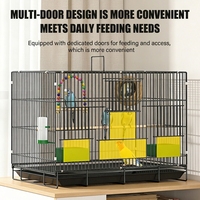 Cage de Luxe Décorative pour l'Élevage, Petite Cage à Oiseaux en Fil Métallique, Volière pour Pinsons et Pigeons, Présentoir Extérieur