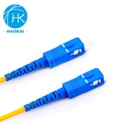 Harga pabrik terbaik LSZH PVC Kevlar benang Simplex serat optik SC/APC-SC/UPC kabel Patch sistem kabel komunikasi jaringan