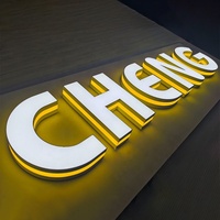 Letras de Canal Iluminadas con LED 3D Profesionales, Señalización con Efecto Halo Personalizado para Hospitales, Decoración de Pared para Empresas