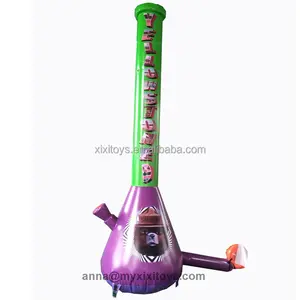 Customized Logo Branded Giant 11.5ft Tall inflatable Water bongs Replicas For Smoke Shop Advertising,Inflatable Stripped Bongs