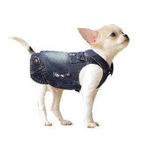 Fabrika kaynağı özel moda lüks Jean köpek giysileri yeni klasik tasarımcılar ceketler yelek tulum fabrika kaynağı özel - Product Image 3