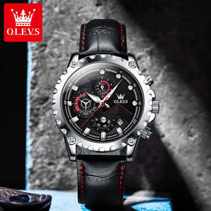 OLEVS 2873 reloj de pulsera de lujo personalizado cronógrafo hombres relojes de esfera grande de lujo para hombres reloj de cuarzo de acero inoxidable para hombre - Product Image 3
