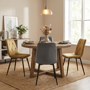 เก้าอี้รับประทานอาหารกลางแจ้งแบบนอร์ดิกที่ทันสมัยผ้ากำมะหยี่สีเขียวห้องนั่งเล่นร้านอาหารขาโลหะหลังสูงสะดวกสบายราคาถูก - Product Image 3