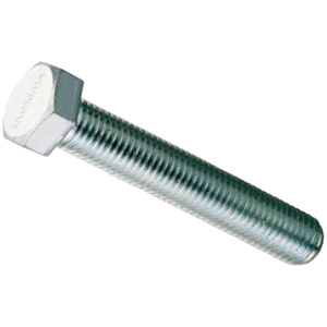 สลักเกลียว M12x50แบบเต็มหัวหกเหลี่ยมคาร์บอนเหล็กชุบสังกะสีและหัวแบนเกรด5 40-80มม. ตัวเลือกความยาว - Product Image 1