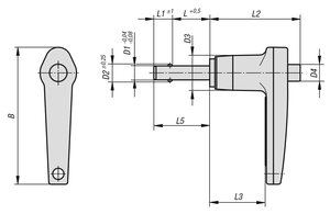 Pasador de Bloqueo de Bola de Acero Inoxidable K0642, Conector de Aluminio de Liberación Rápida, Pasador de Posicionamiento Industrial Desmontable - Product Image 6