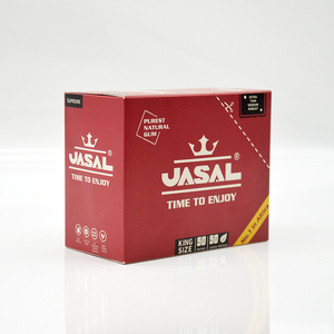 Papier à rouler King Size en pulpe de bois, enveloppe à tabac en papier naturel, gomme naturelle, 50 feuilles par paquet - Product Image 1
