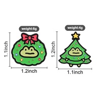 Desain Karakter Katak Natal yang Menyenangkan, Bros Enamel Serbaguna, Ornamen Paduan Logam untuk Dekorasi Tas, Jaket, Ransel