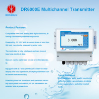 Transmisor de Monitoreo de Calidad del Agua con Pantalla Táctil de 7 Pulgadas, IP65, 4G, IoT, Monitoreo Centralizado, 8 Sensores Digitales, Económico