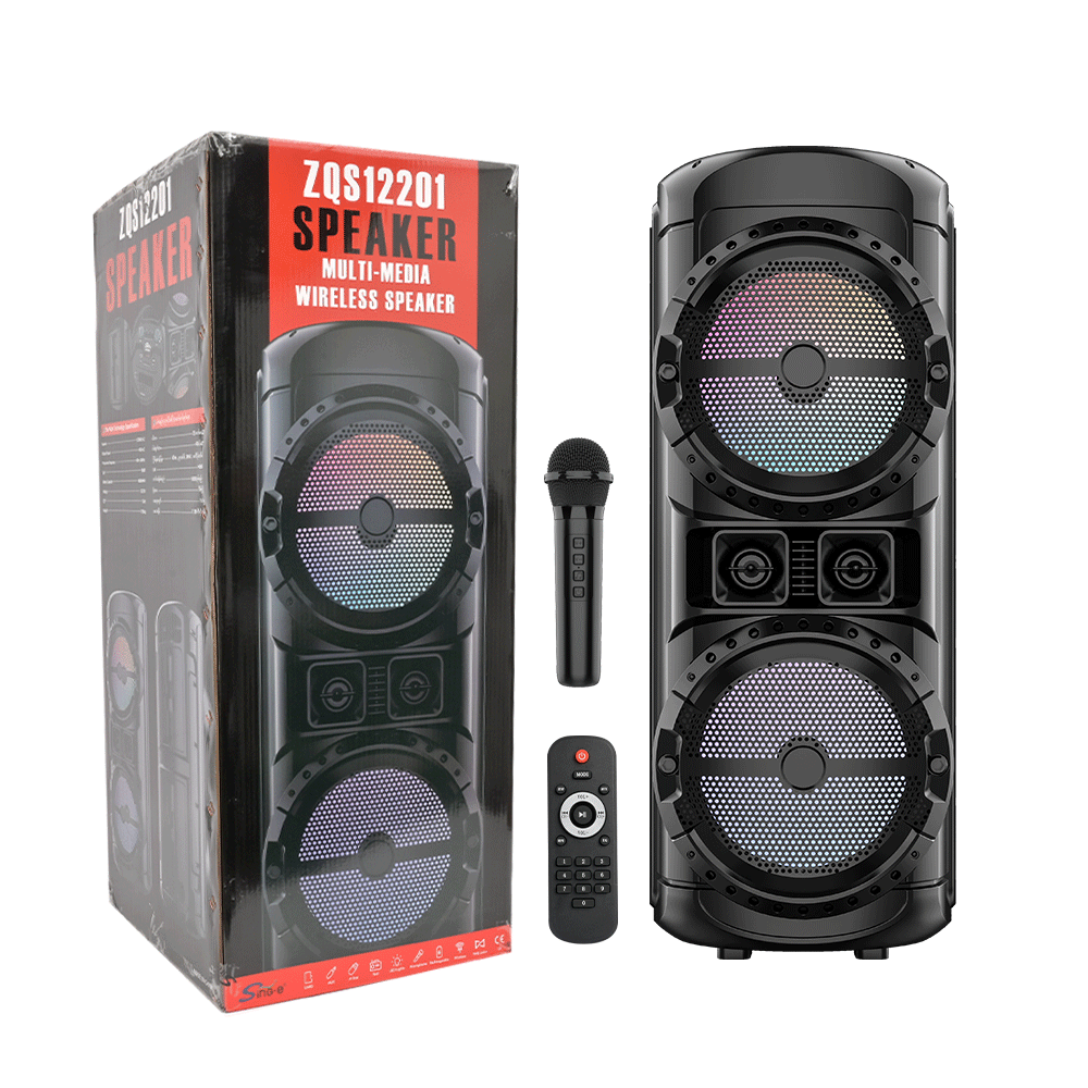 SING-E ZQS12201 Dual 12-Inch High Power Wireless PA Speakers