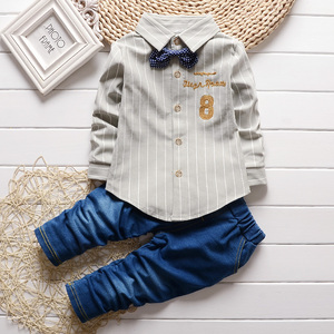 Conjunto de Camisa y Pantalón Vaquero para Niños Pequeños de Alta Calidad al por Mayor - Product Image 2