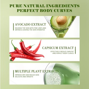 Crème raffermissante pour le corps amincissante à l'avocat, à base de plantes, marque privée, pour hommes et femmes, brûle les graisses, perte de poids, soutien de l'estomac - Product Image 4