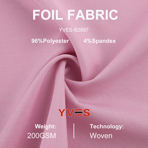 Tissu extensible 4 directions <span class=keywords><strong>YVES</strong></span> tissé, 96 % polyester, 4 % élasthanne, 200 g/m², imprimé feuille d'or Lolis, pour pantalons de yoga et vêtements de cyclisme - Product Image 2