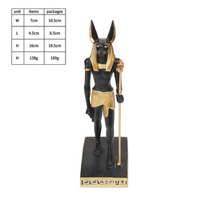 Figura de Anubis <span class=keywords><strong>en</strong></span> Resina Pintada a Mano, Decoración de Halloween para el Hogar, Recuerdos Turísticos Egipcios, Regalos para Sala de Estar, Venta al por Mayor - Product Image 5