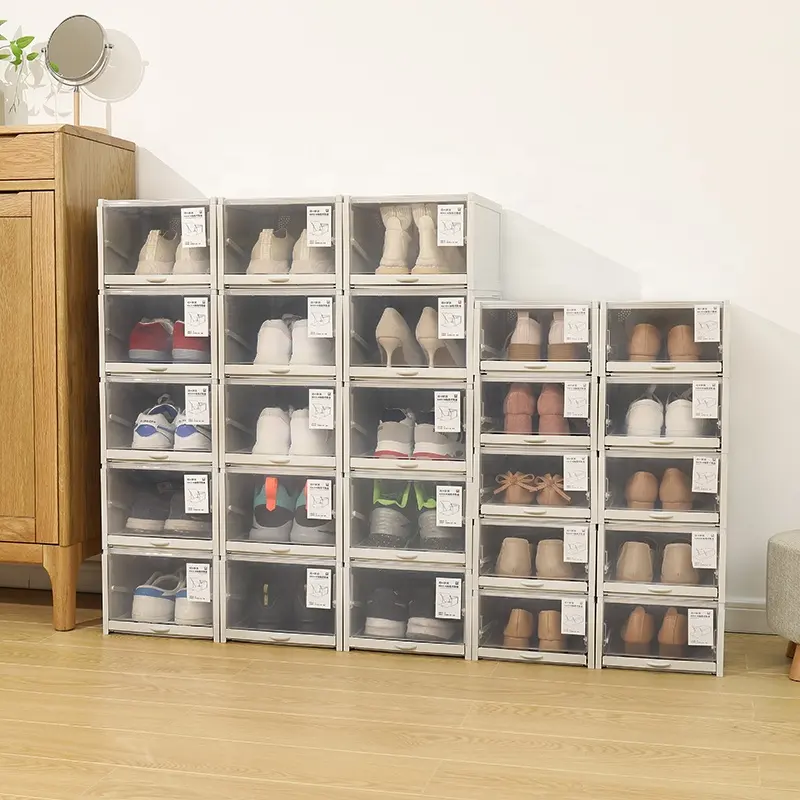 Haixin New Products Custom Wholesale Plastic Home Decor Shoe Racks Storage Boxes