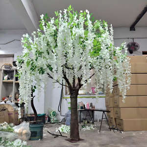 BL-FTL04 Palmier artificiel Washington en fibre de verre, plante verte de simulation, faux palmiers d'extérieur résistants aux UV - Product Image 2