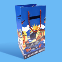 Sac fourre-tout élégant en papier couché de qualité supérieure, impression quadricolore, design multicouche, origine Taïwan, pour boissons, marques de luxe, cadeaux