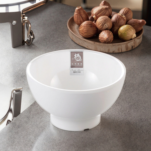 Blanco personalizado <span class=keywords><strong>de</strong></span> melamina ronda gachas <span class=keywords><strong>de</strong></span> avena <span class=keywords><strong>desayuno</strong></span> cuenco - Product Image 5