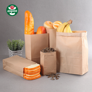 Bán Buôn Mỡ Bằng Chứng Kraft Cấp Thực Phẩm Giấy Lấy Đi Túi Cho Bánh Mì Nướng Bánh Mì Trái Cây Rau Gói - Product Image 2