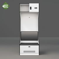 Casiers de vestiaire de salle de sport Cartmay durables et de haute qualité en HPL, armoires de rangement compactes en stratifié phénolique avec bancs