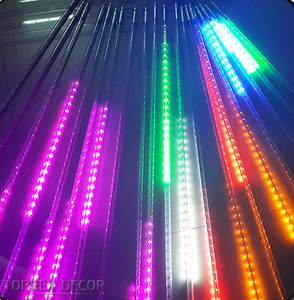 Lumière LED de douche de pluie de météores colorées pour IP65 imperméable extérieur pour les fêtes de vacances Festivals de rue d'arbre de Noël - Product Image 2