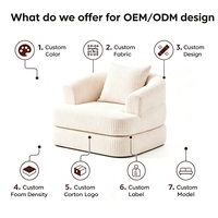 Canapé-lit convertible extensible et peu encombrant avec assise profonde en mousse à mémoire de forme compressée